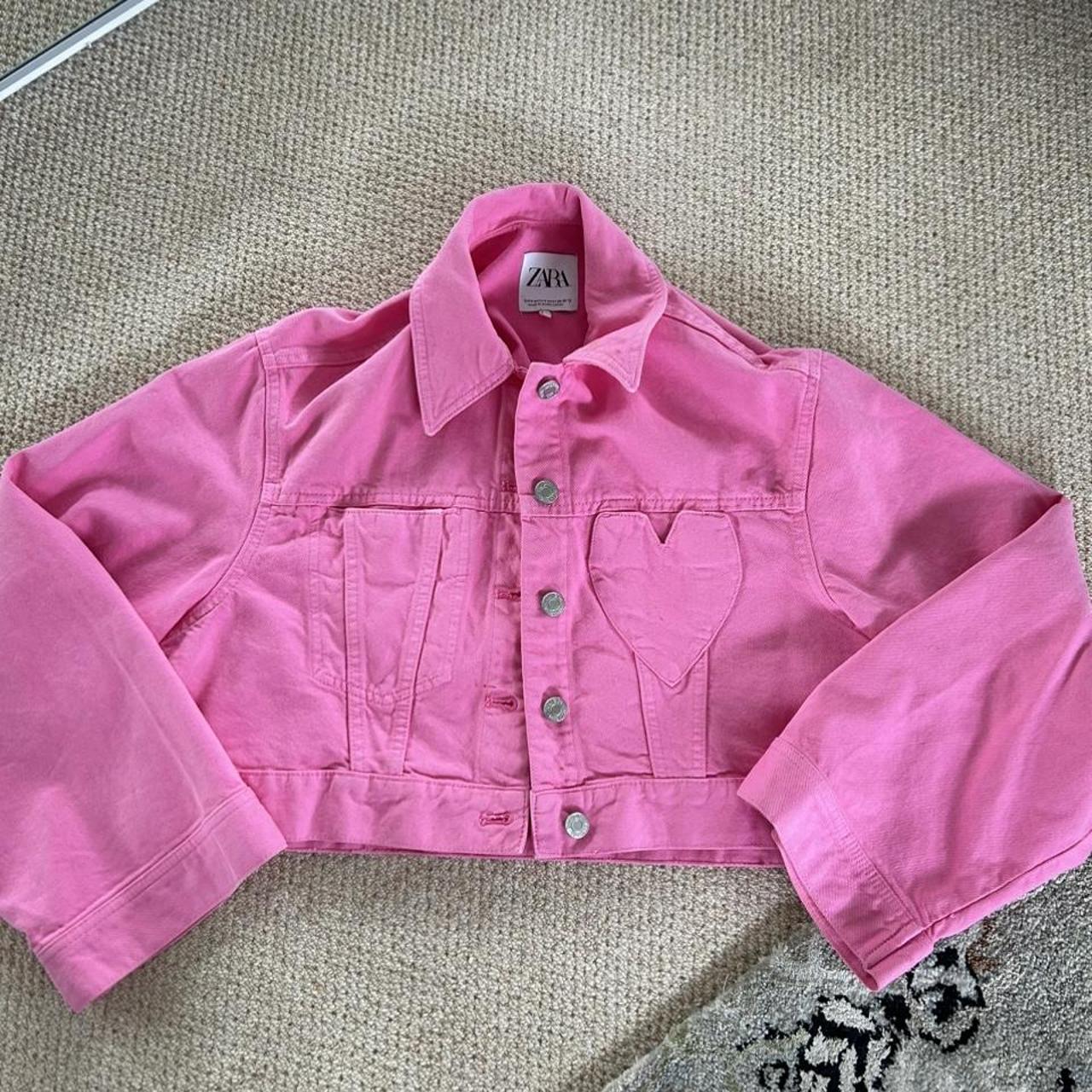 Zara Women's Pink Jacket Depop