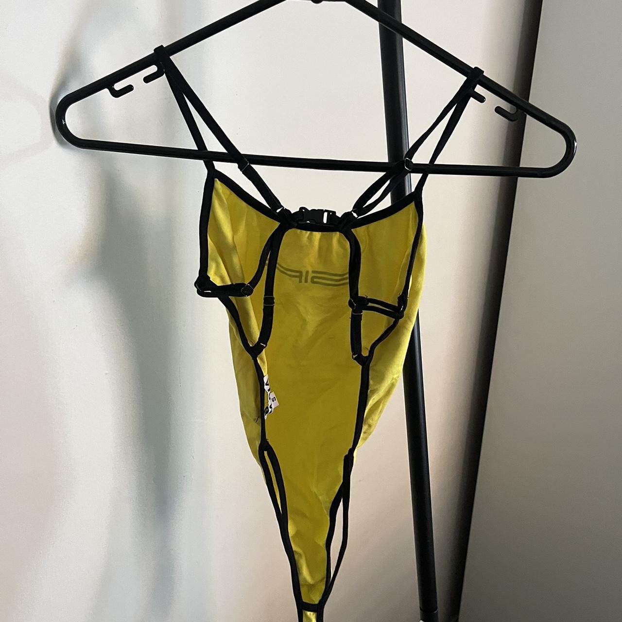 I.AM.GIA online Virgo Bodysuit in Black and Yellow