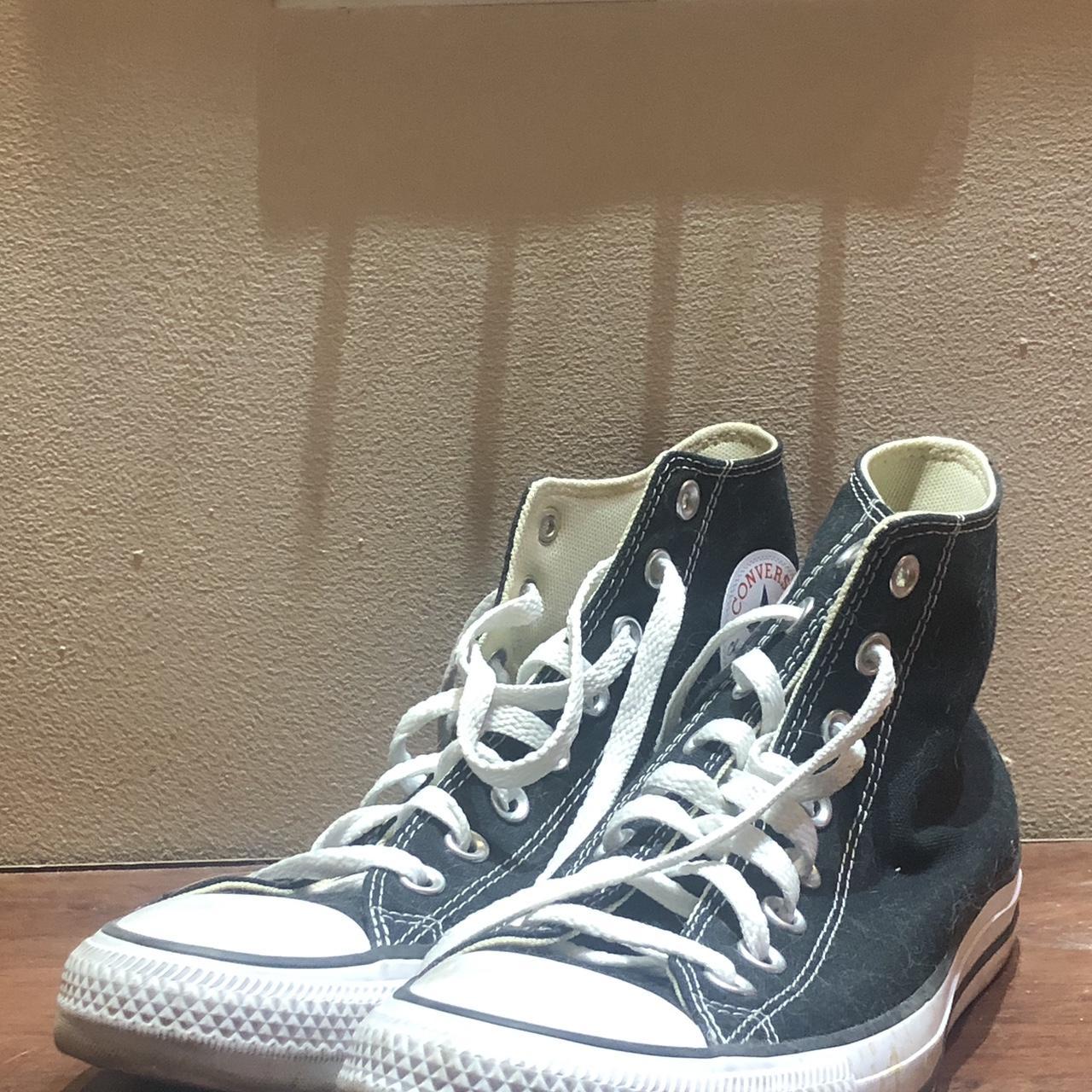 Converse Women's Black Trainers Depop