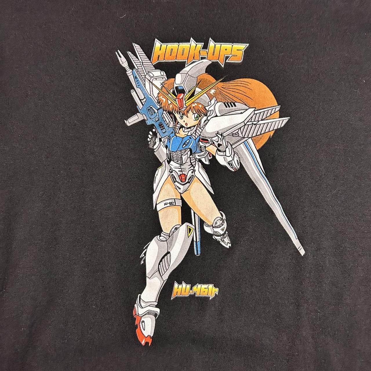 Hook Ups Vintage Gundam T-Shirt Condition 9/10 Size... - Depop