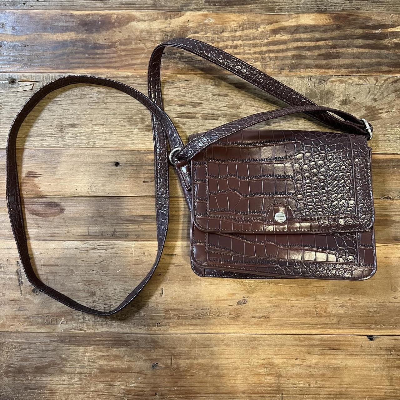 JW Pei Alligator Embossed Small Crossbody Handbag