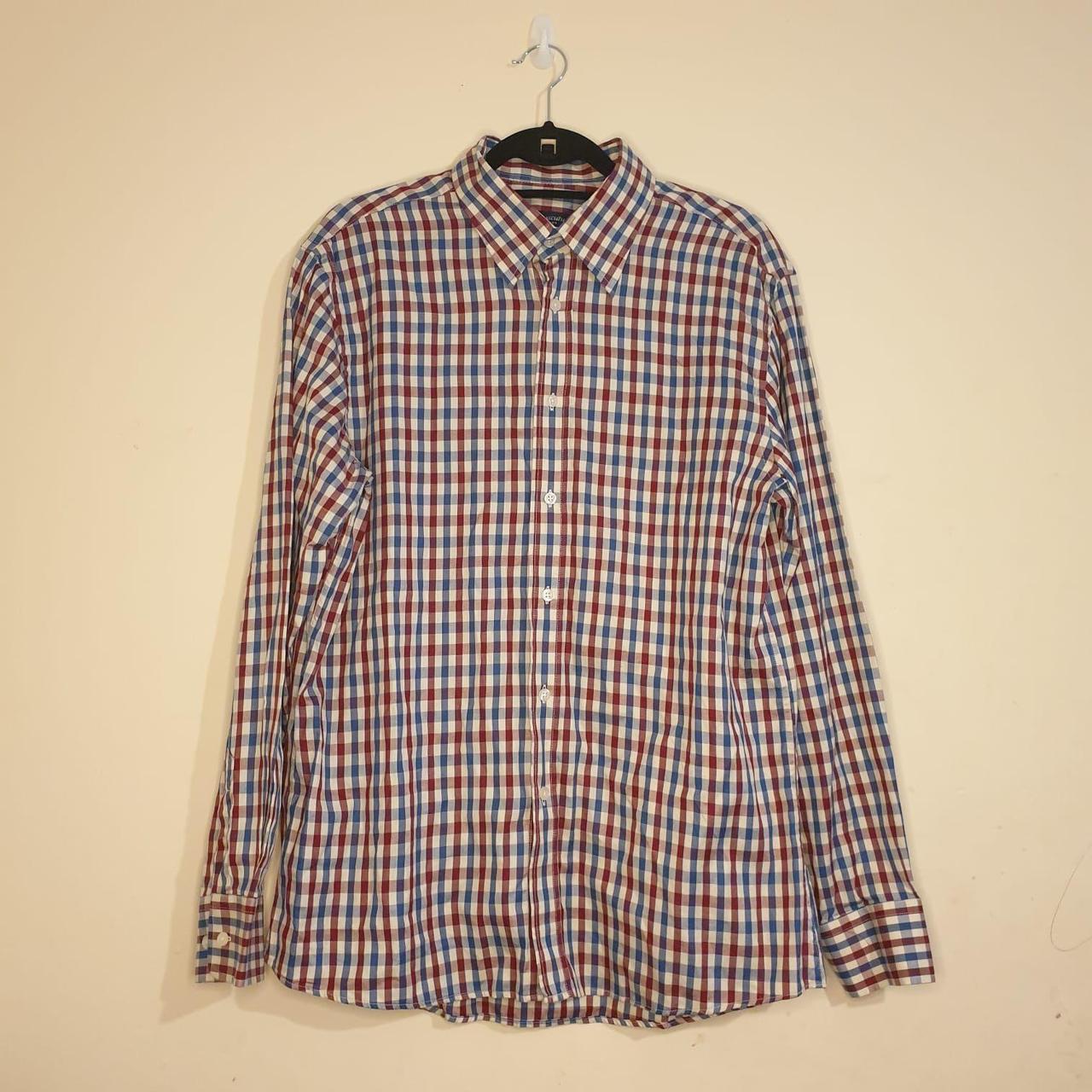 Aquascutum House Check Casual Long Sleeve Button Up