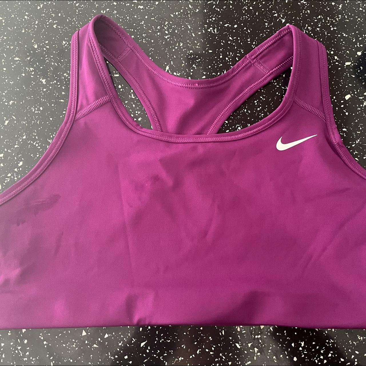 Better pictures of Nike purple sports bra size... - Depop
