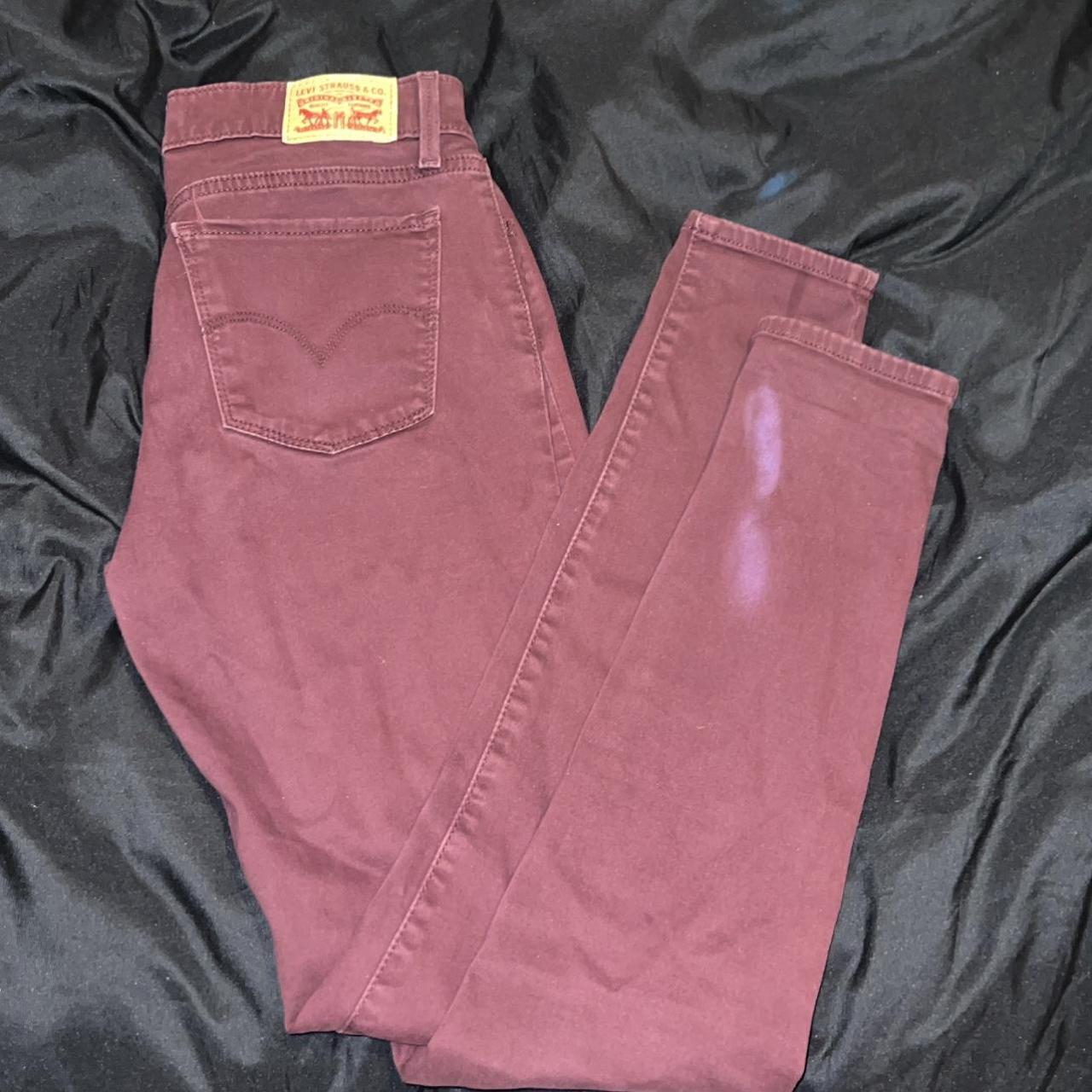 Levi’s 710 Super Skinny Red Jeans 🏁 Size 27 - Depop