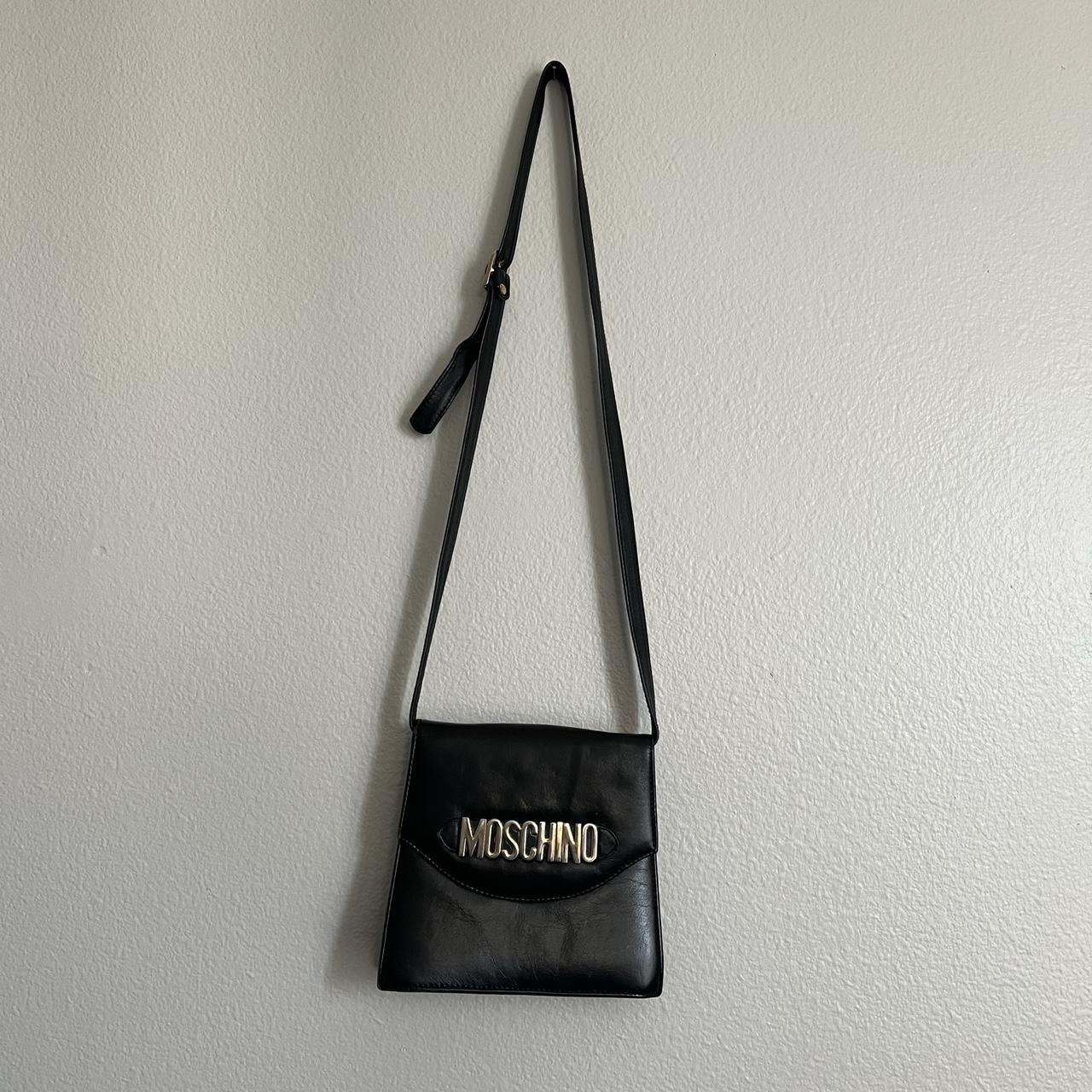 Moschino leather online tote