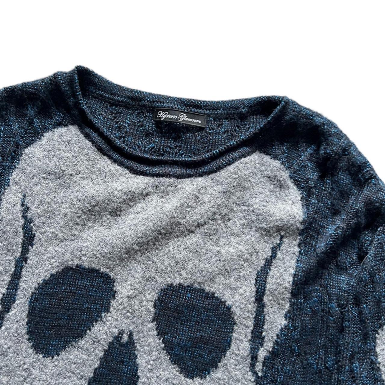 Hysteric Glamour Men's Navy and White Jumper (3)