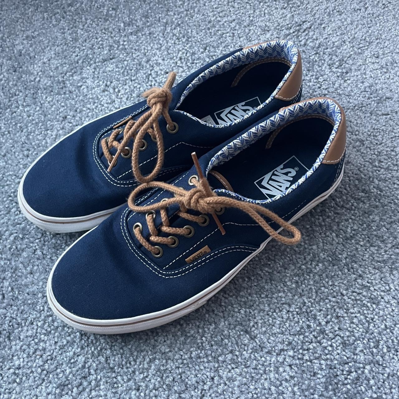 Blue Vans Era 59 ABOUT THE ITEM Gently used blue. Depop