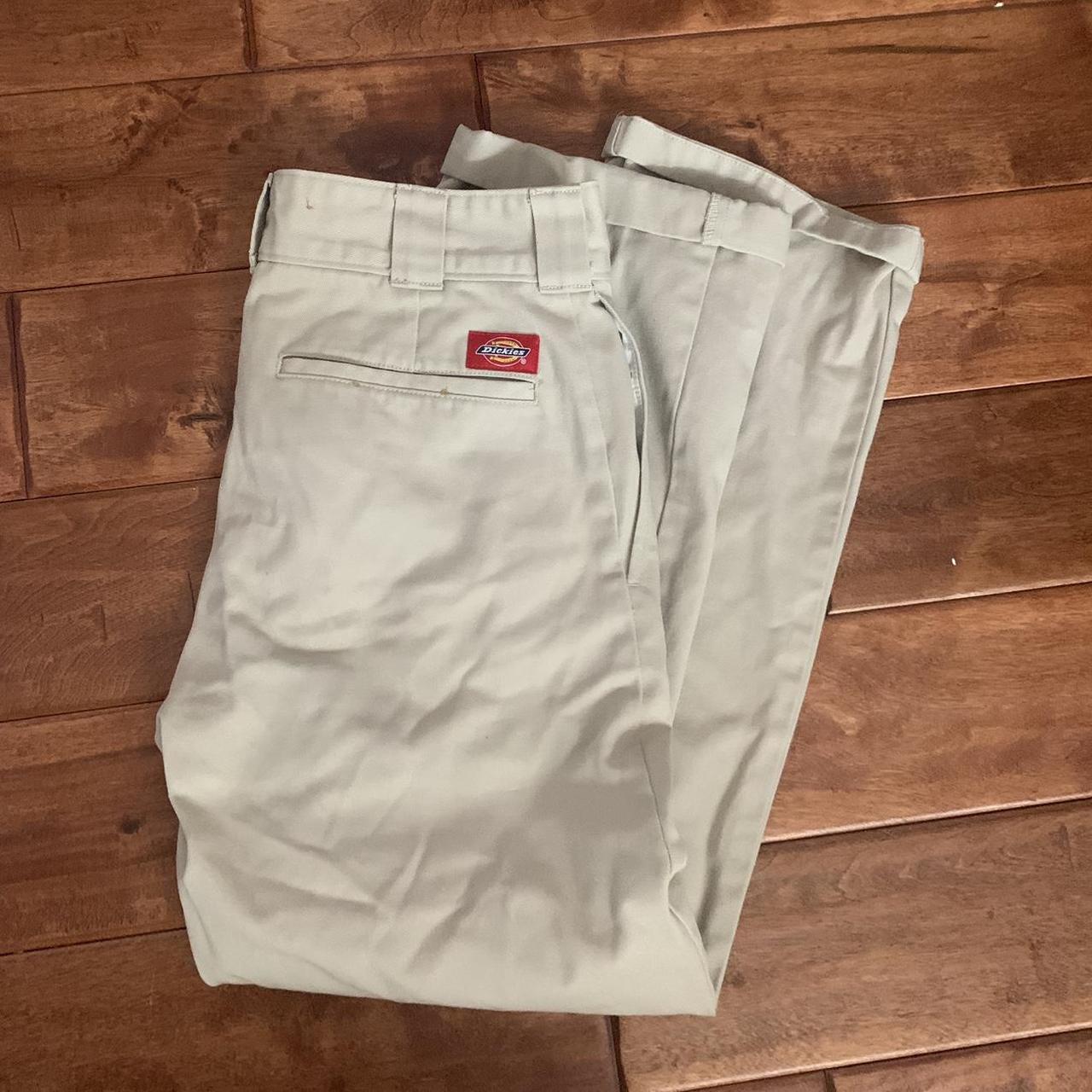 Super cute Dickies worker crop roll hem pants... Depop