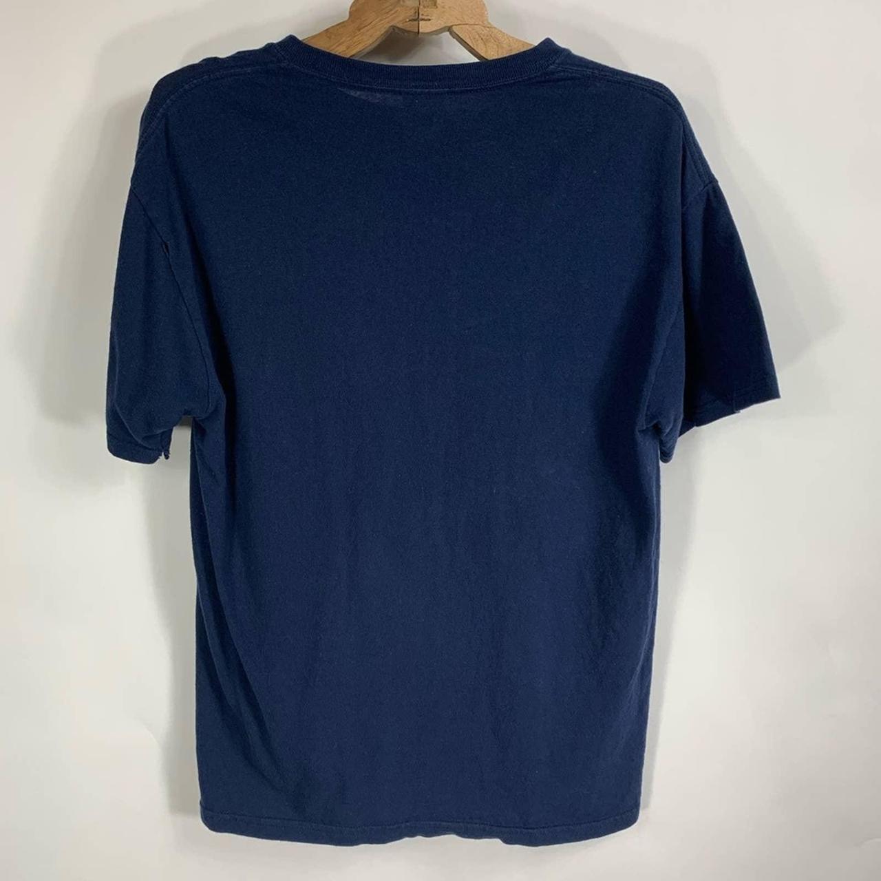 Us Navy T Shirt Dark Blue Gold Medium Measurements - Depop