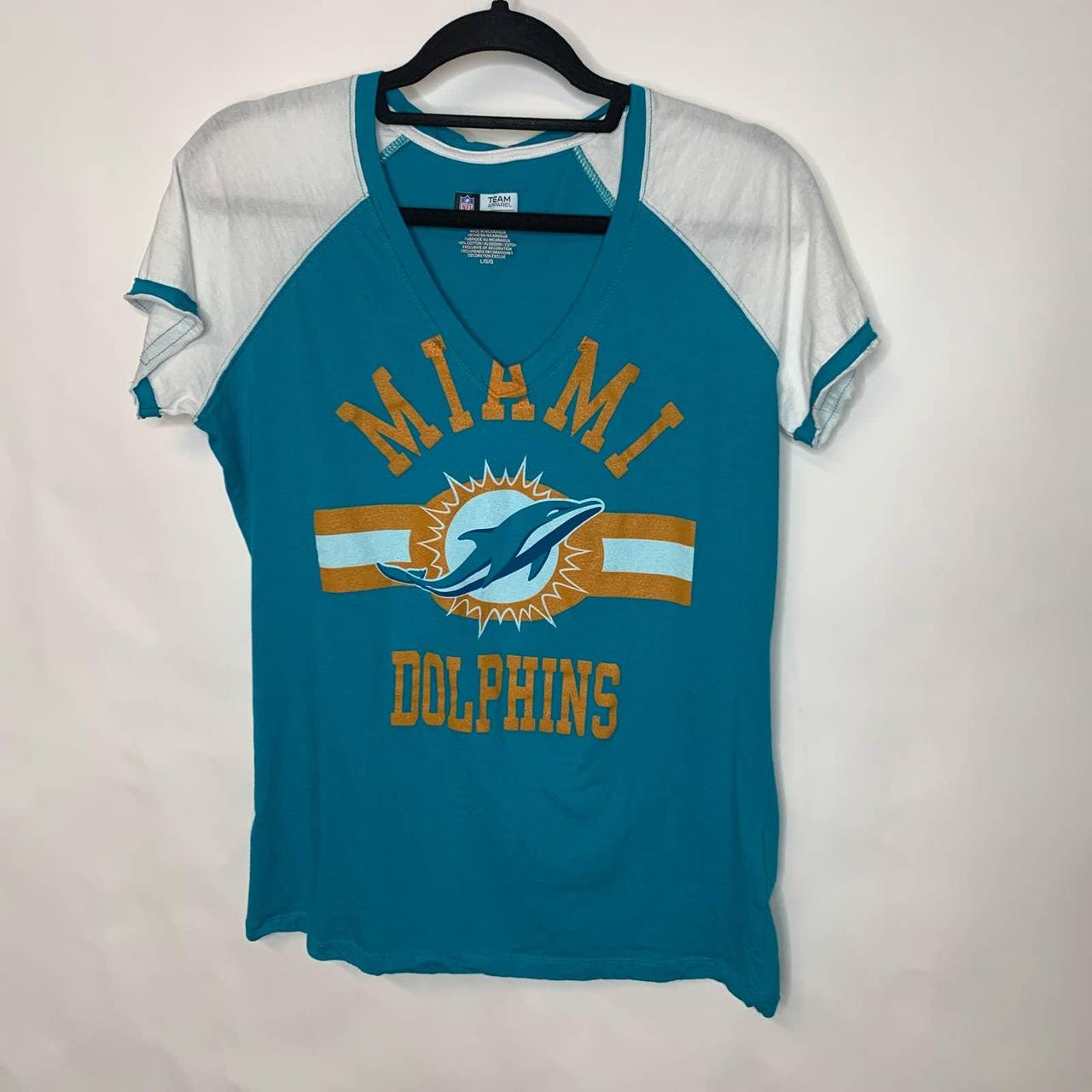 NFL Team Apparel￼￼ Miami Dolphins T-Shirt Women Size - Depop