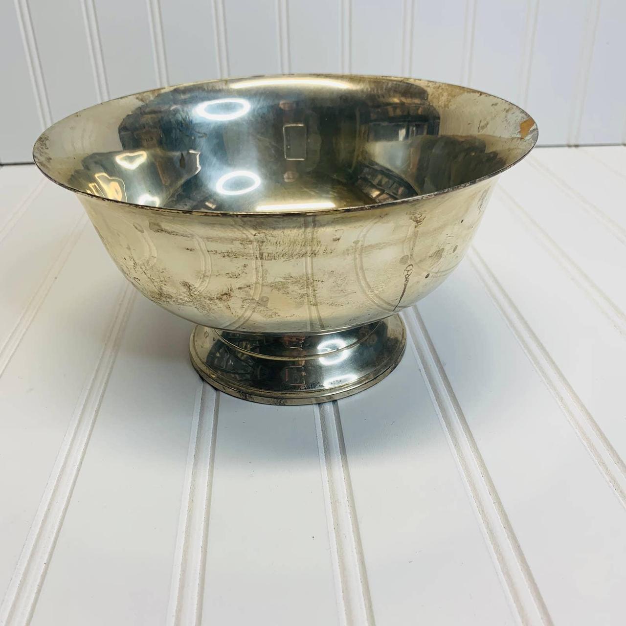 Silver plated clearance footed bowl