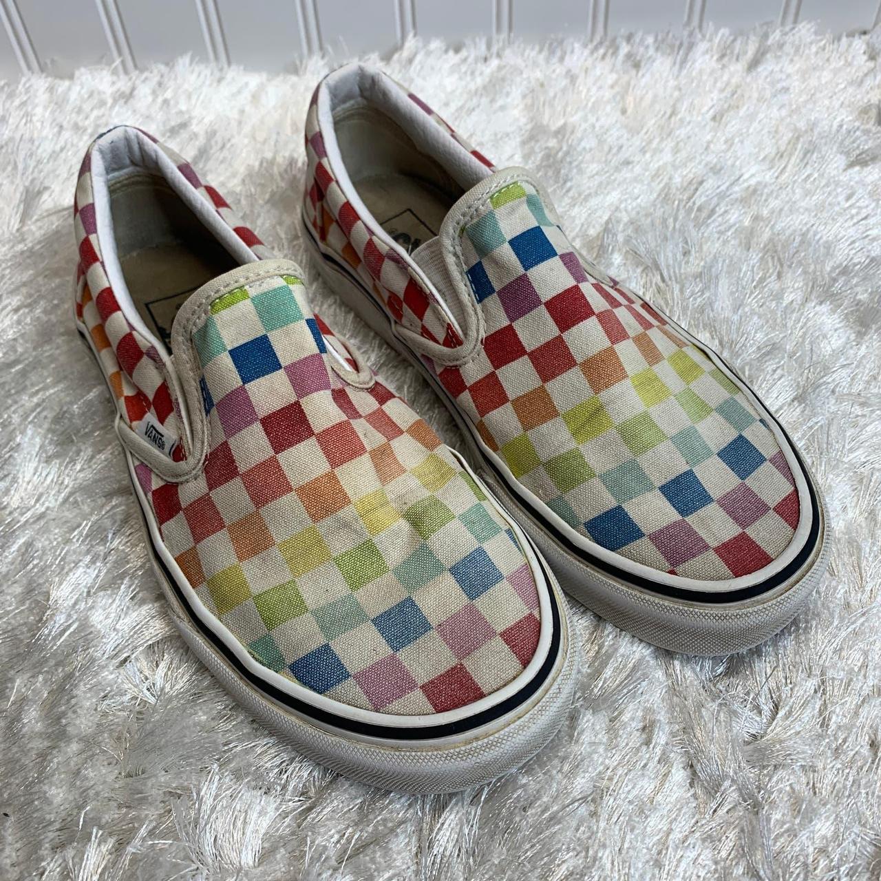 Vans rainbow sale slides