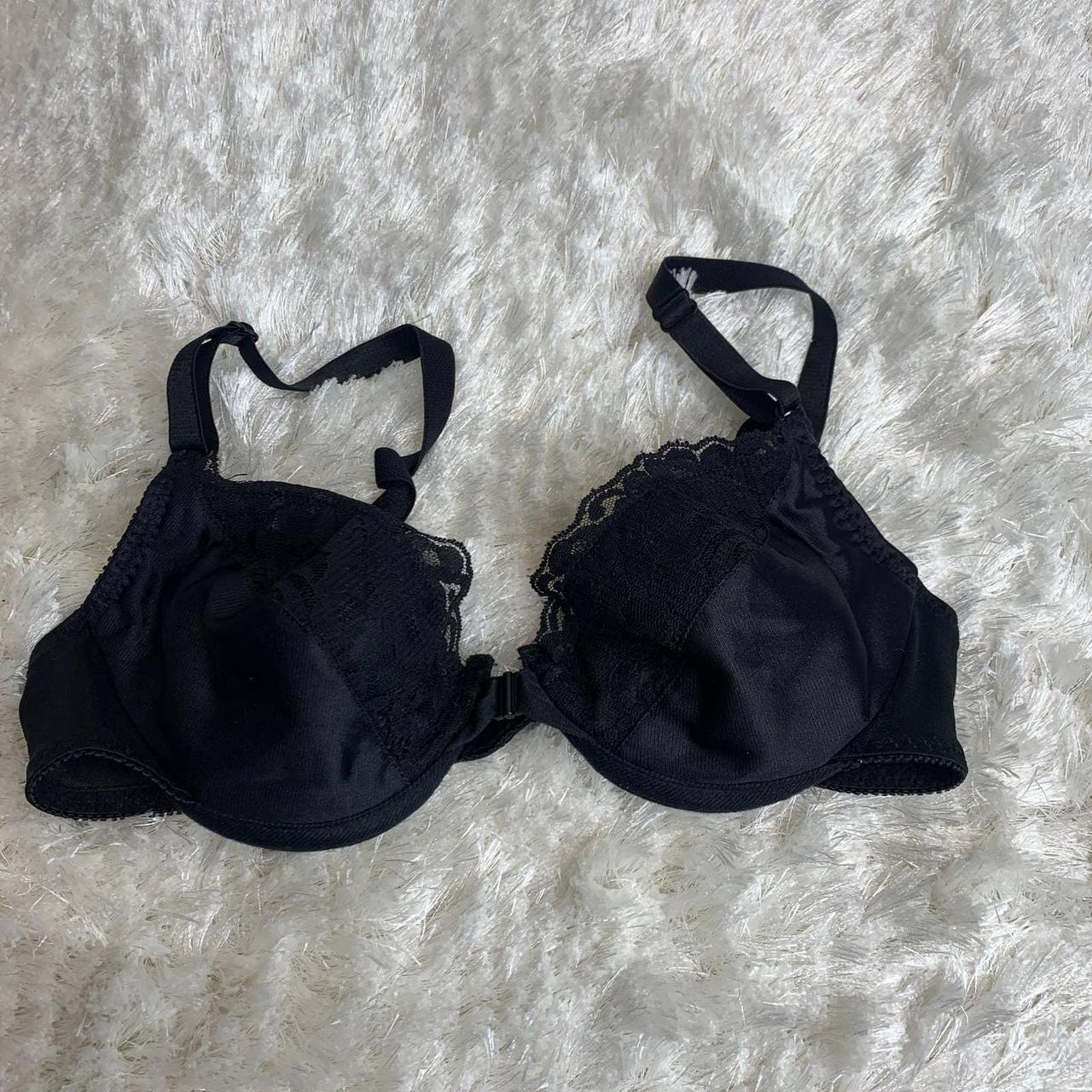 Vintage black lace bra