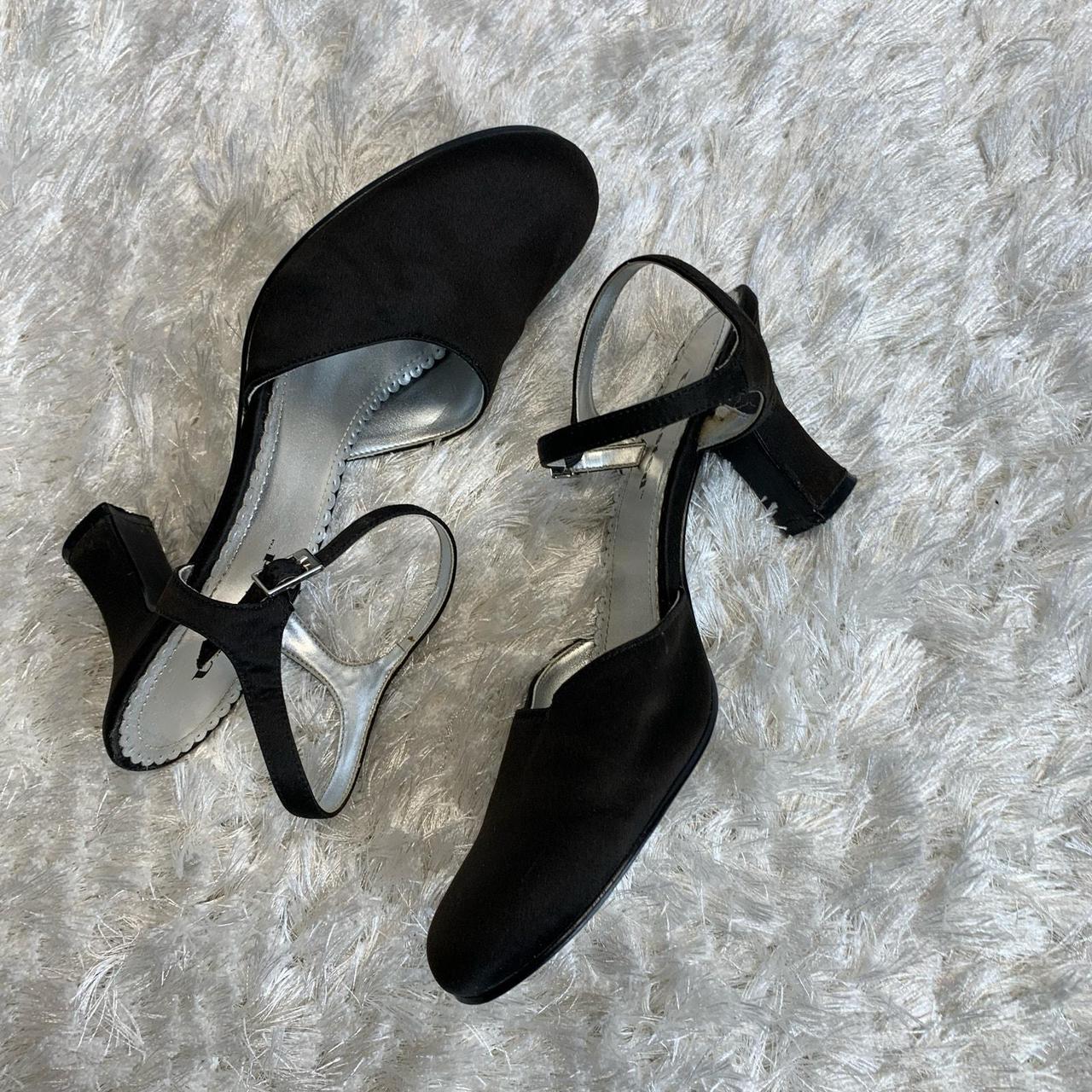 Unlisted Brand Black Mary Jane Heels Fabric Covered. Depop