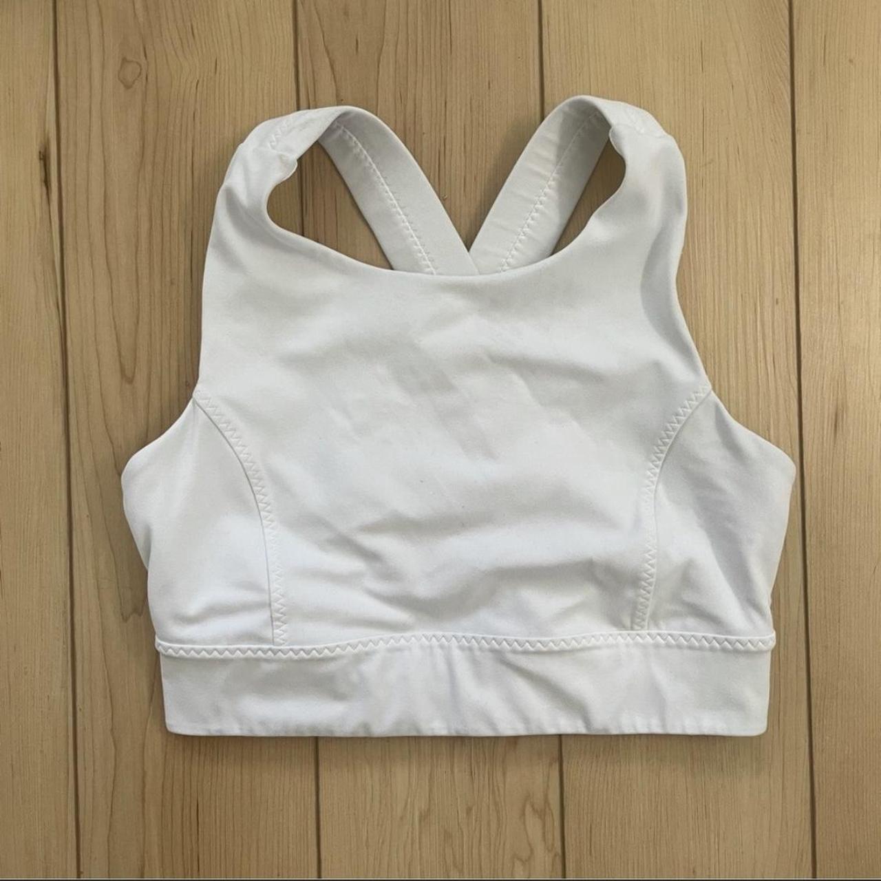 Athleta Women's White Bra Depop