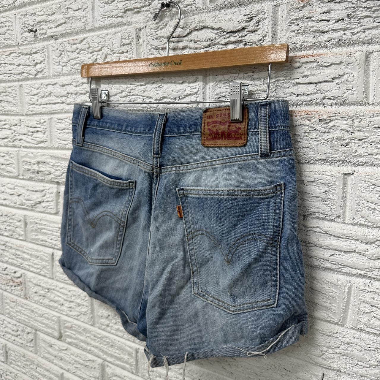 Button Up Denim Shorts - Size 28 - Vintage Lover