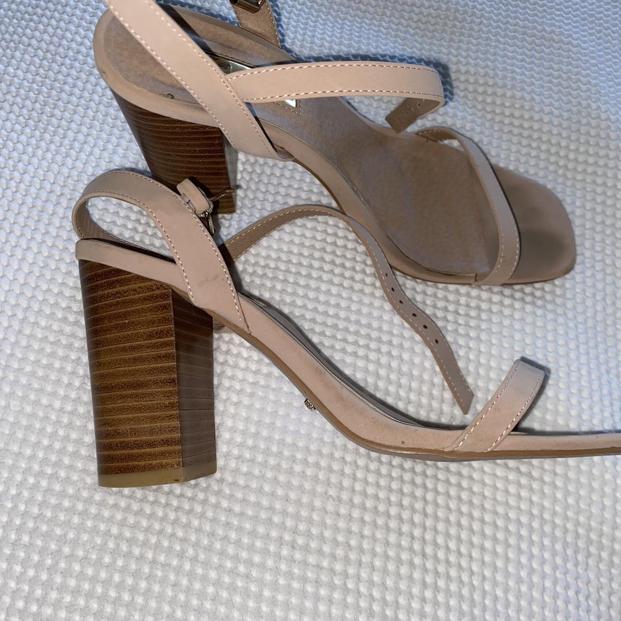 Billini nude hana heels - only worn twice - wooden... - Depop