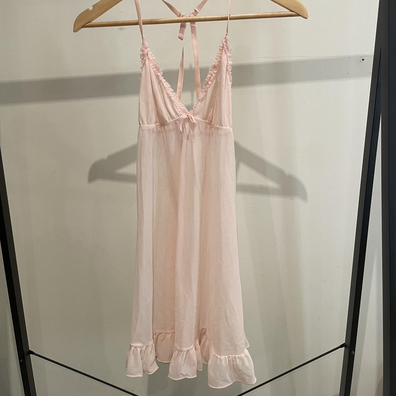 Really sweet light pink mesh slip. Would fit a 6-12 - Depop