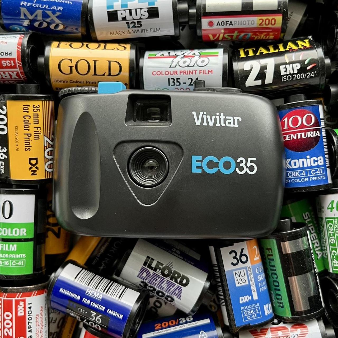 Vivitar Black and Blue Cameras and accessories Depop