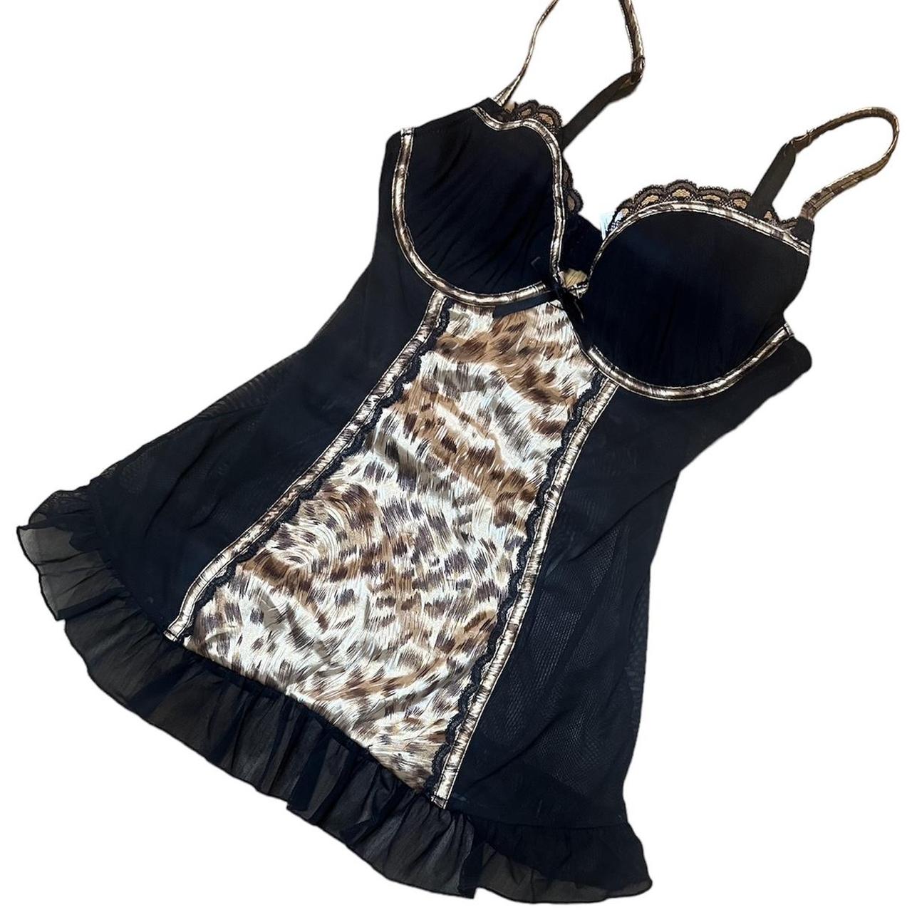 The most adorable little y2k black sheer mesh corset - Depop