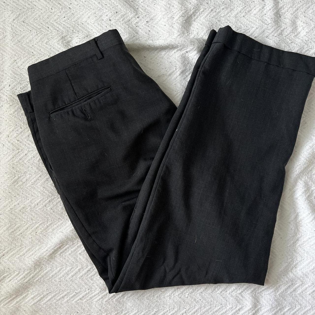 Christian Dior Men's Black and Grey Trousers | Depop