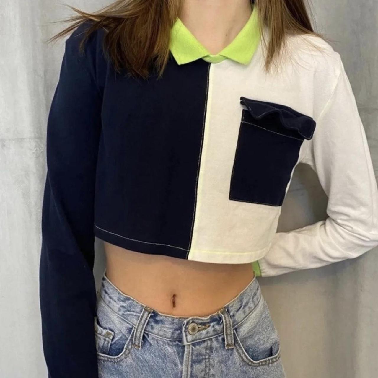 Urban Outfitters Women's Crop Top - Navy - XS