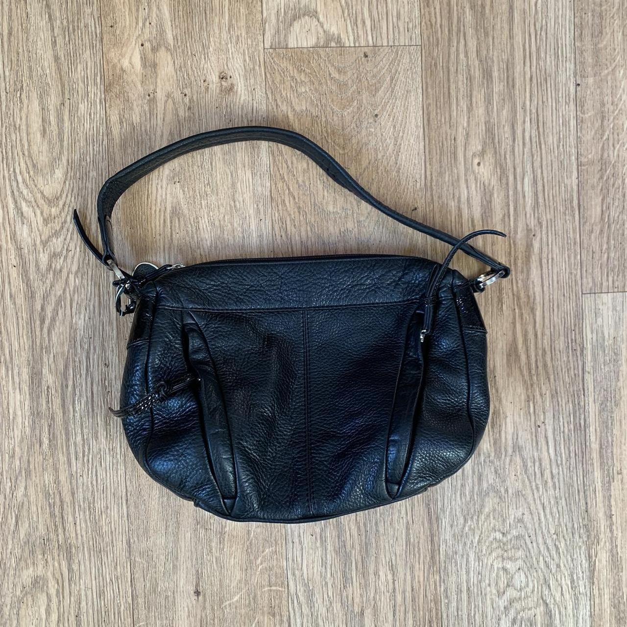 Vintage Y2K Tula Black leather bag Excellent vintage... - Depop