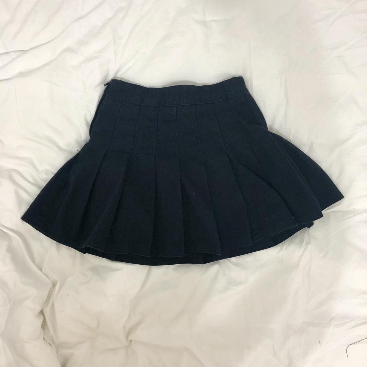 Brandy Melville Dana tennis skirt in Navy. Features... Depop
