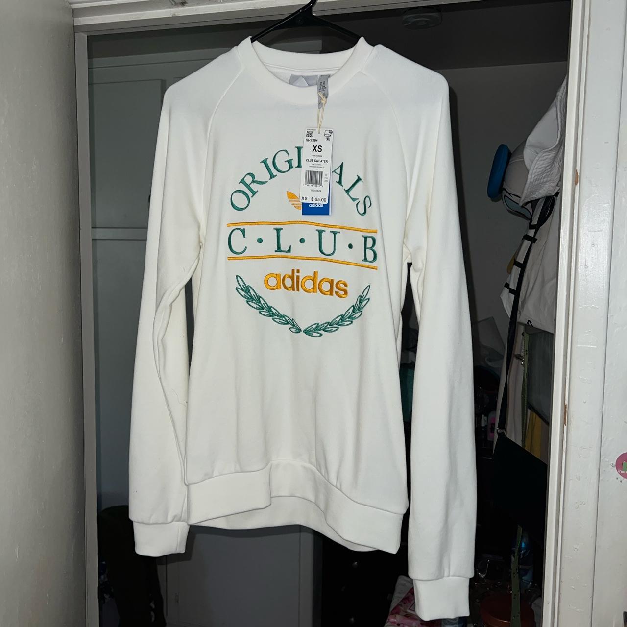 Adidas crewneck varsity sweater Depop embroidery in... with 
