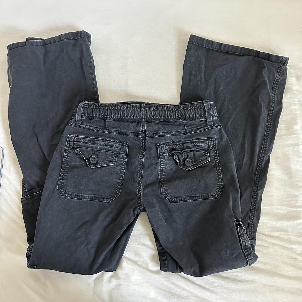 Garage Women's Black Trousers Depop