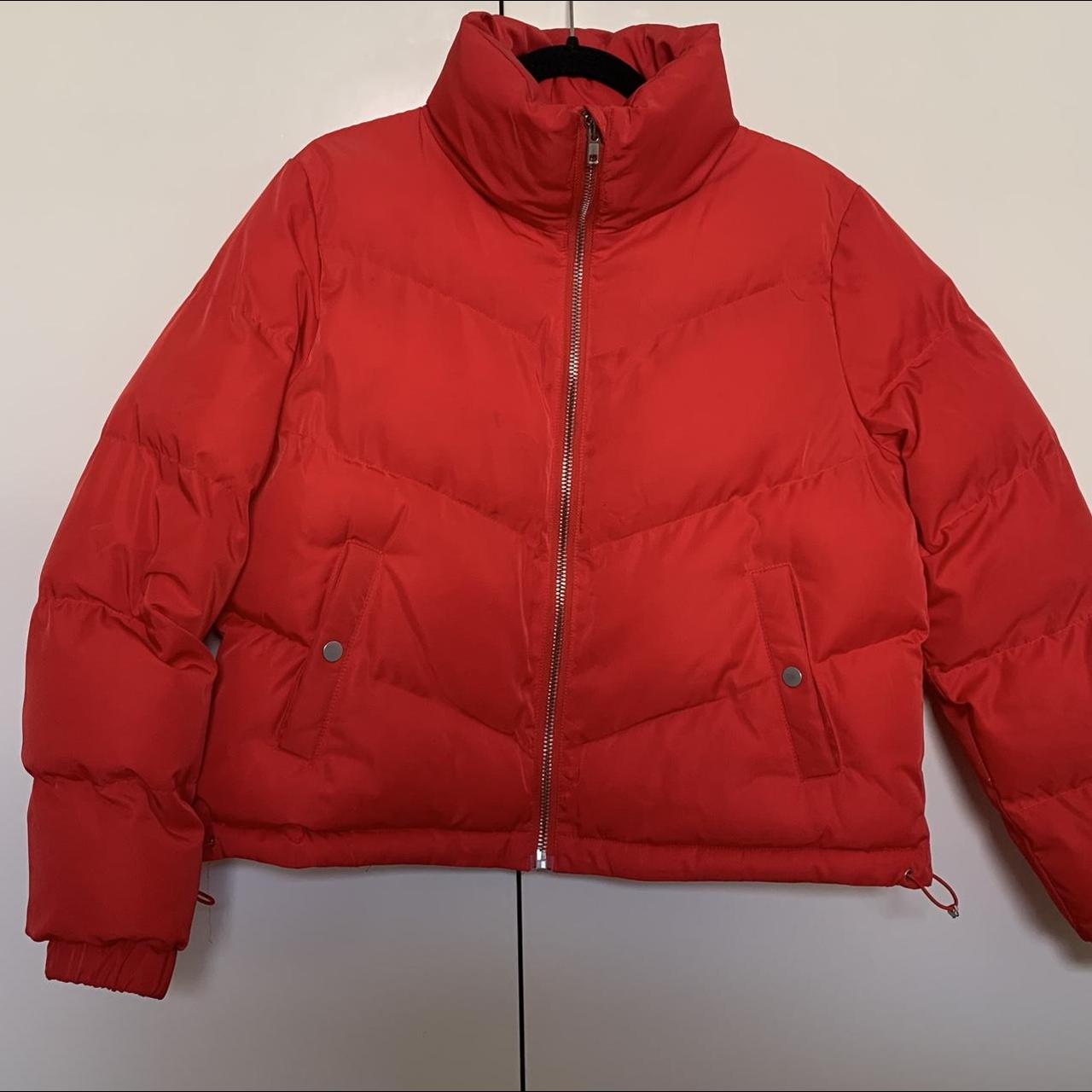 Luck & Trouble Puff Jacket Red Size 12 #winter... - Depop