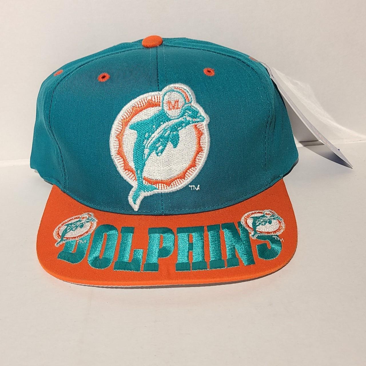 Vintage 90's Miami Dolphins Snapback Perfect - Depop