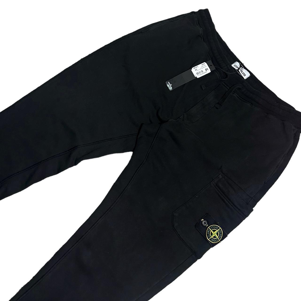 Stone Island Cargo Jogging Bottoms Black Like New... - Depop