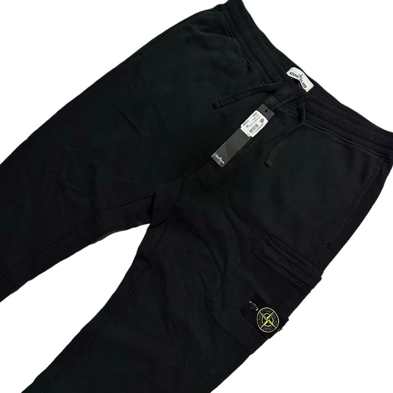 Stone Island Cargo Jogging Bottoms Black Like new... - Depop