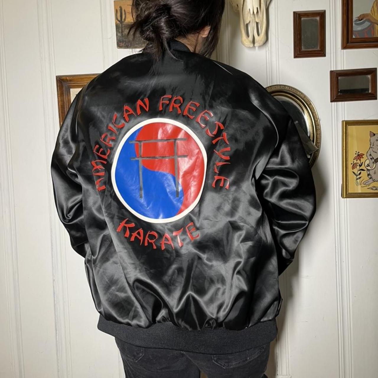 Rad vintage 80s satiny bomber jacket. Richard...