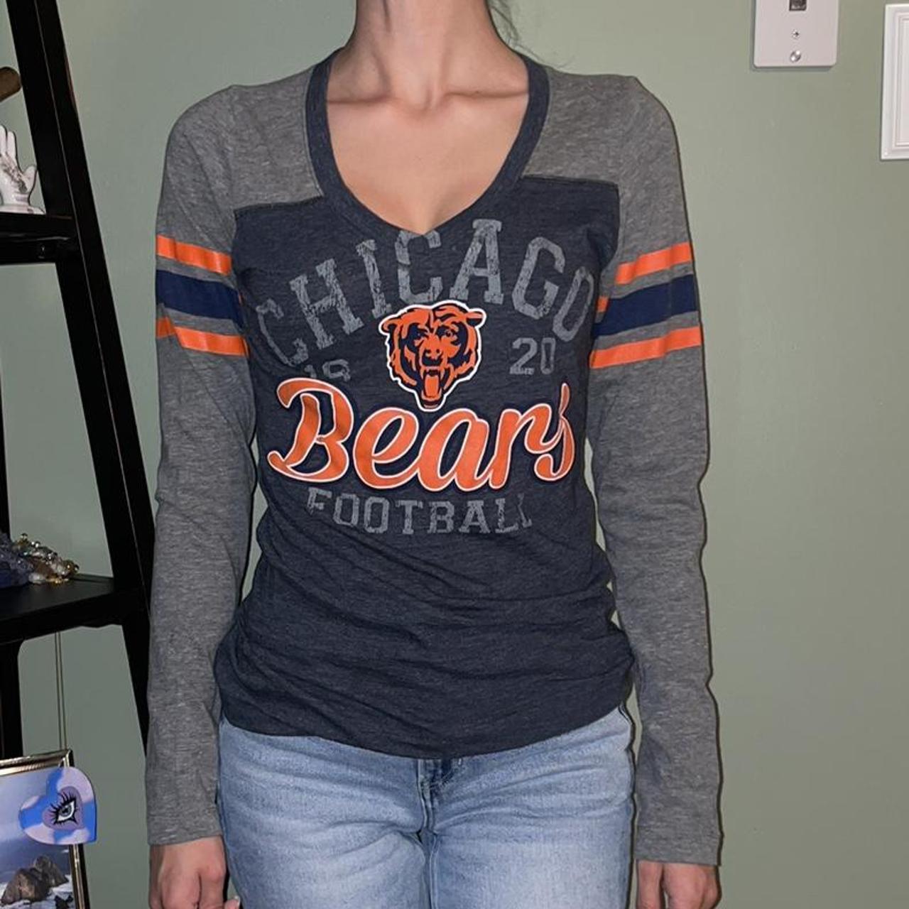 NFL Chicago bears long sleeve V-neck shirt. I OFFER - Depop