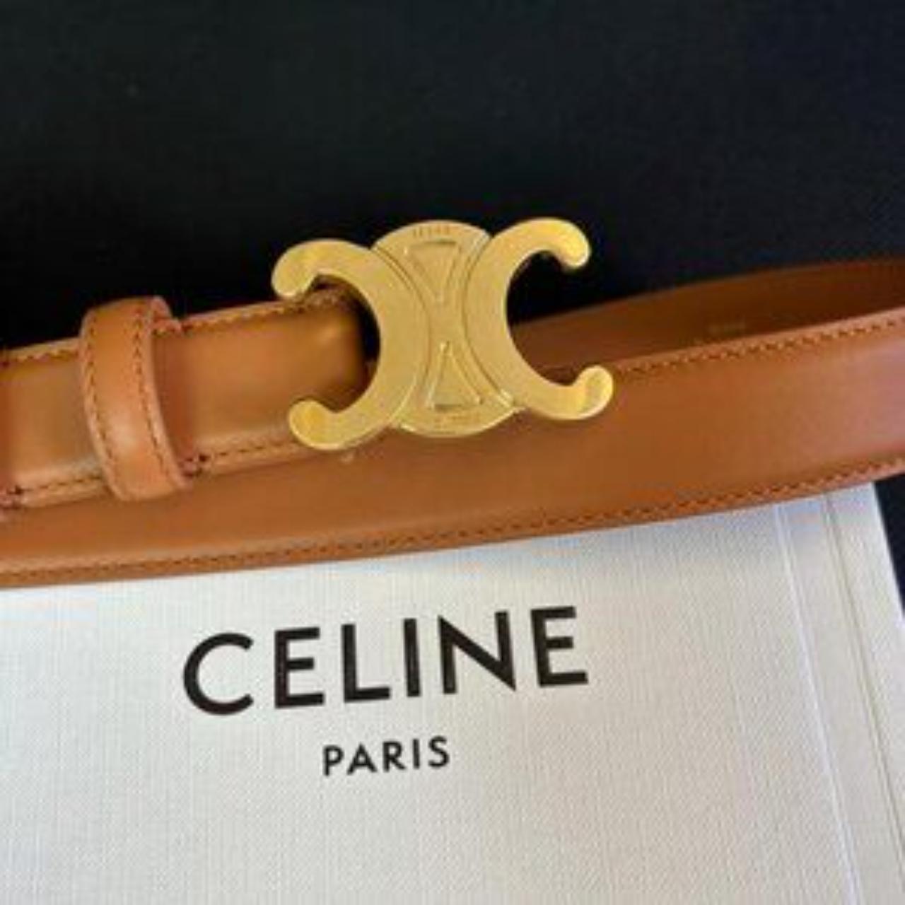 楽天市場】CELINE セリーヌ Medium Triomphe Belt ミディアム
