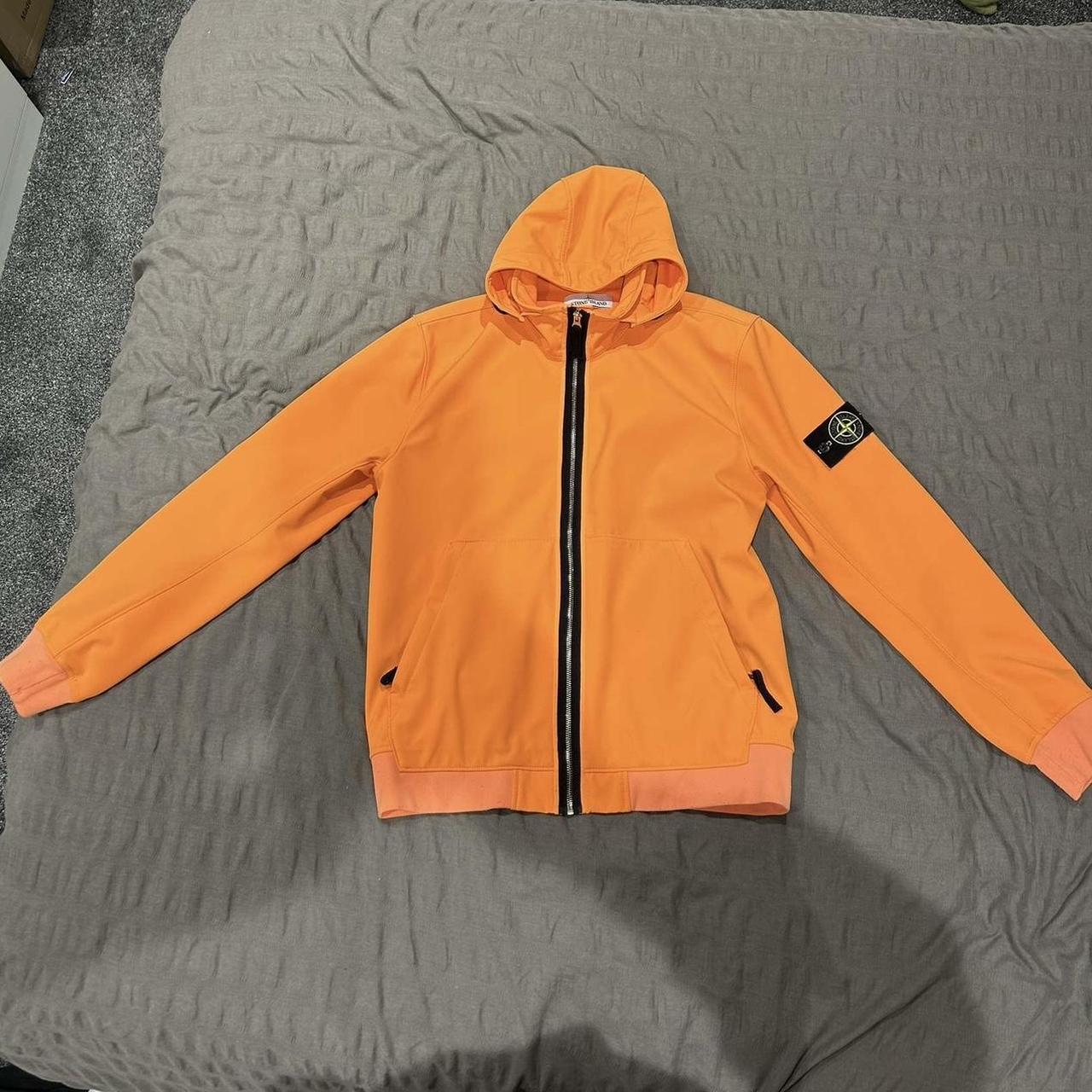 Stone island soft shell clearance r orange