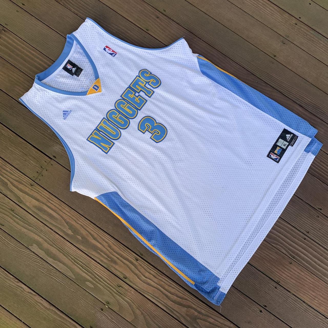 ALLEN IVERSON DENVER NUGGETS BABY BLUE Adidas Swingman NBA Jersey