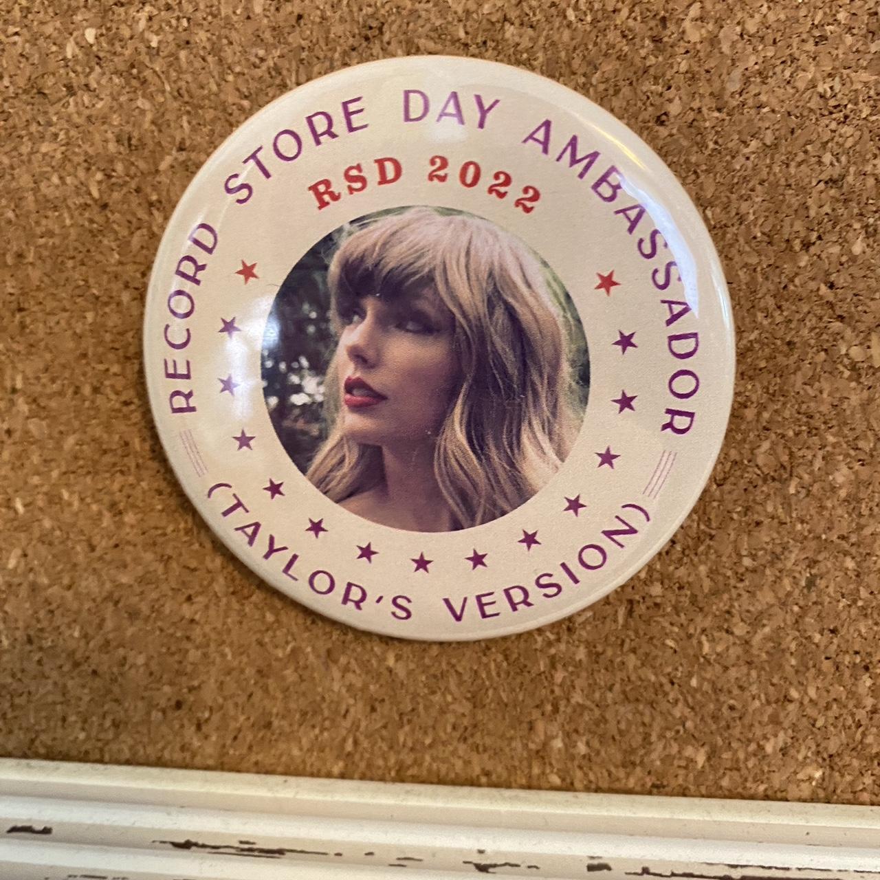 Taylor Swift Record Store Day 2022 Ambassador Button... Depop