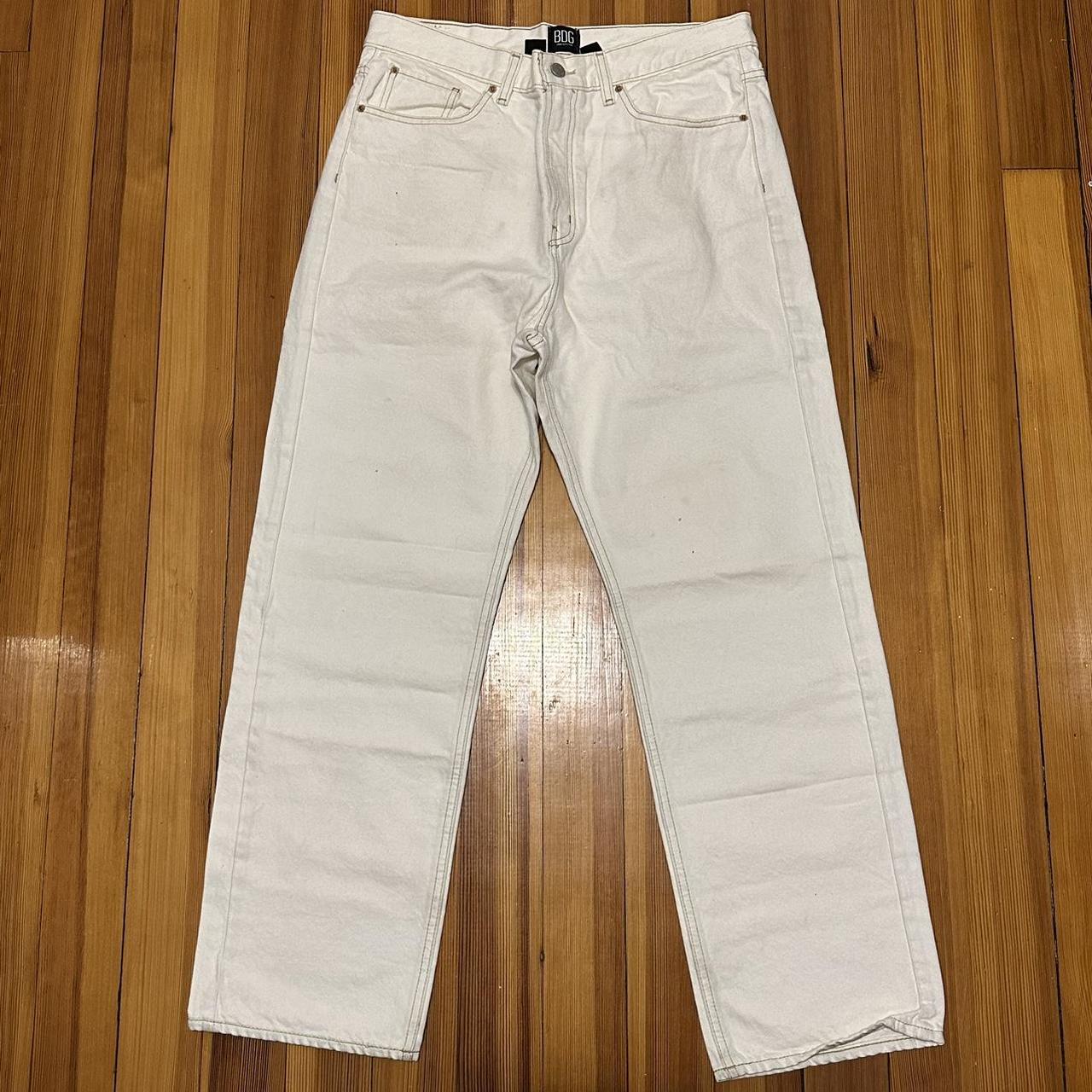 BDG Cowboy jeans from urban outfitters. Ivory /... - Depop