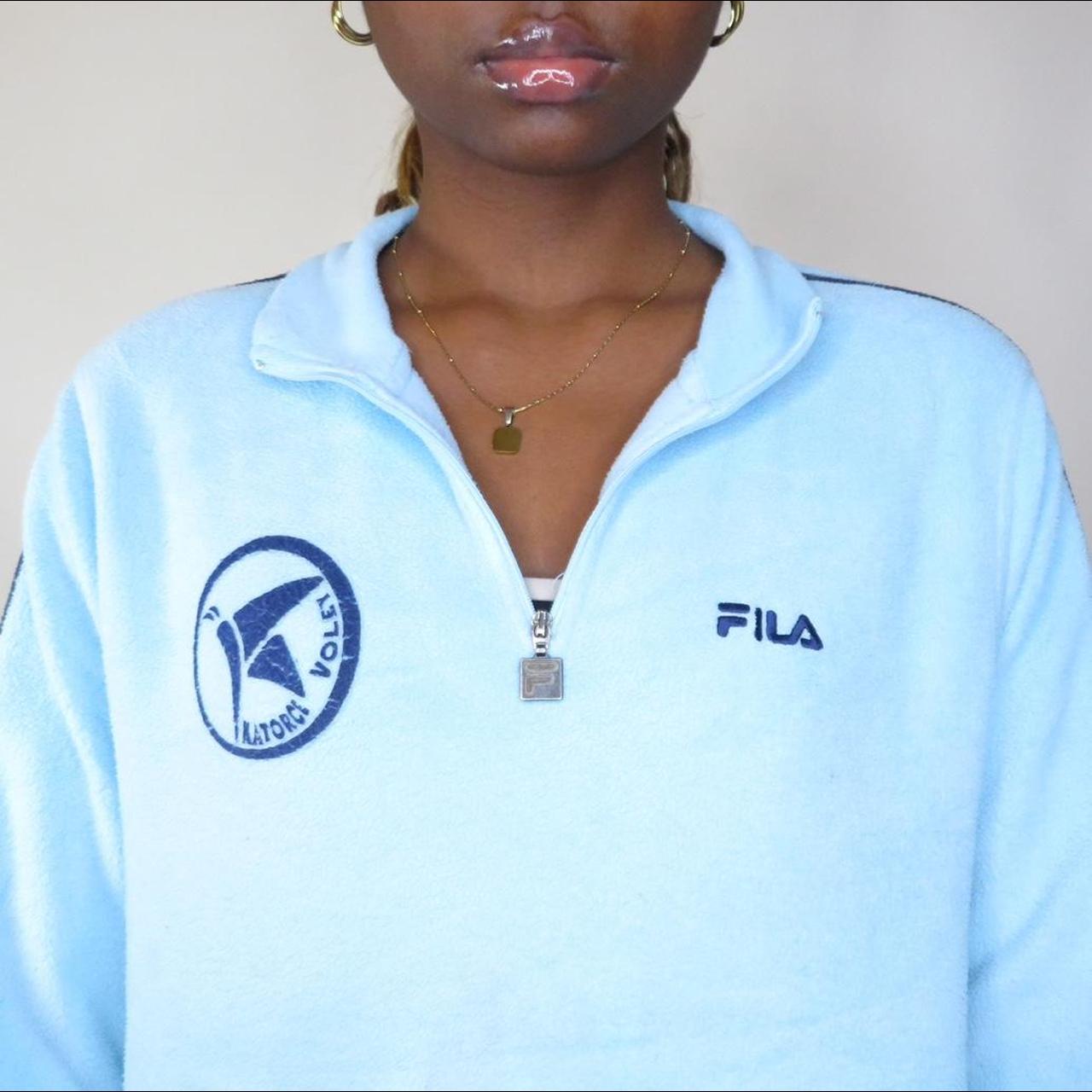 Fila baby blue sweatshirt Clearance