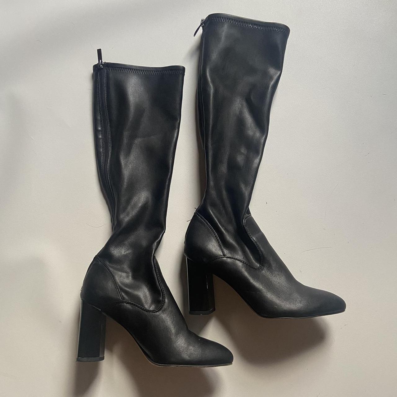 Stunning ‘Franco Sarto’ knee high leather boots... - Depop