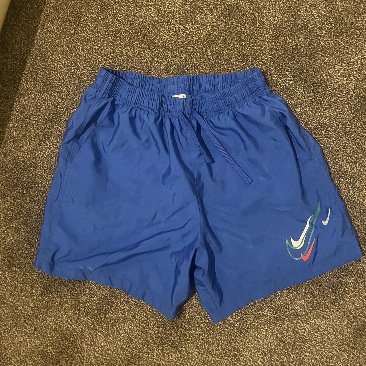 multicoloured nike shorts