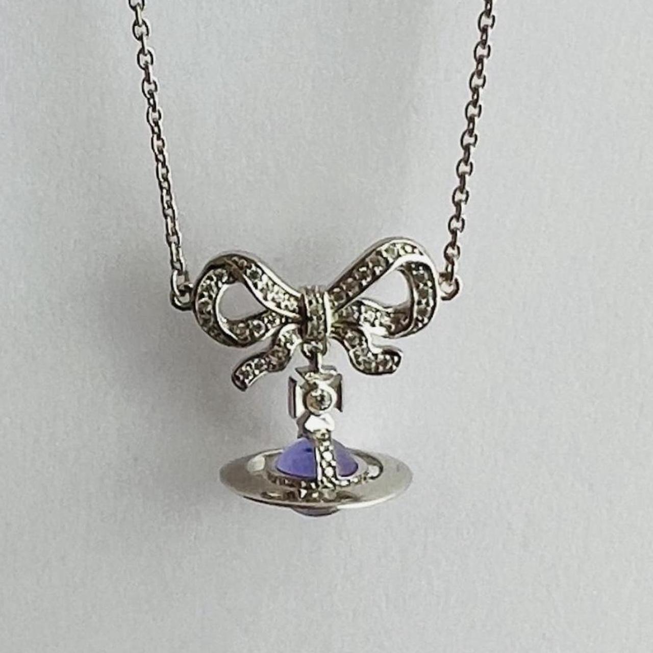 Authentic Vivienne Westwood silver Octavie bow | Depop