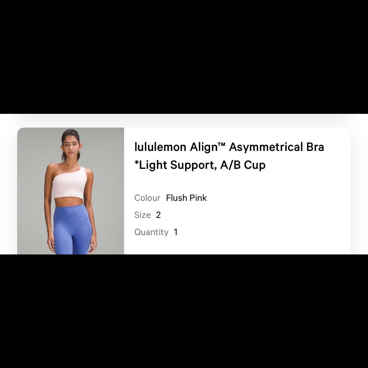 Lululemon Align Asymmetrical Bra *Light Support, A/B Cup - Flush