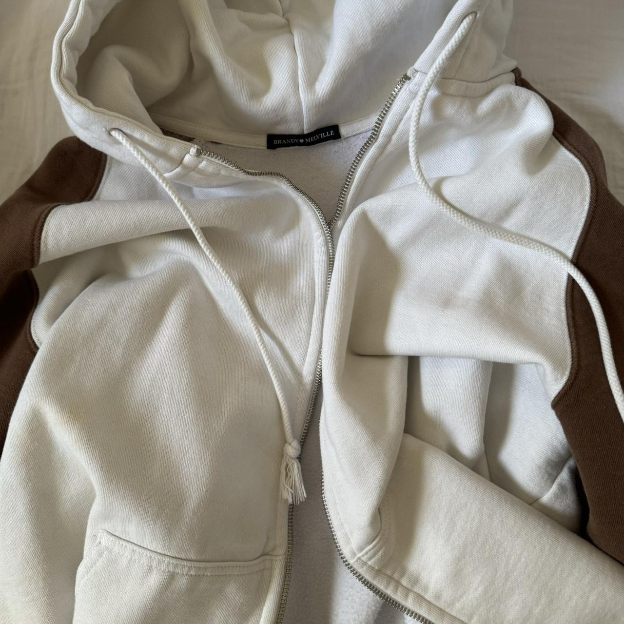 BRANDY MELVILLE COLORBLOCK CHRISTY HOODIE Depop