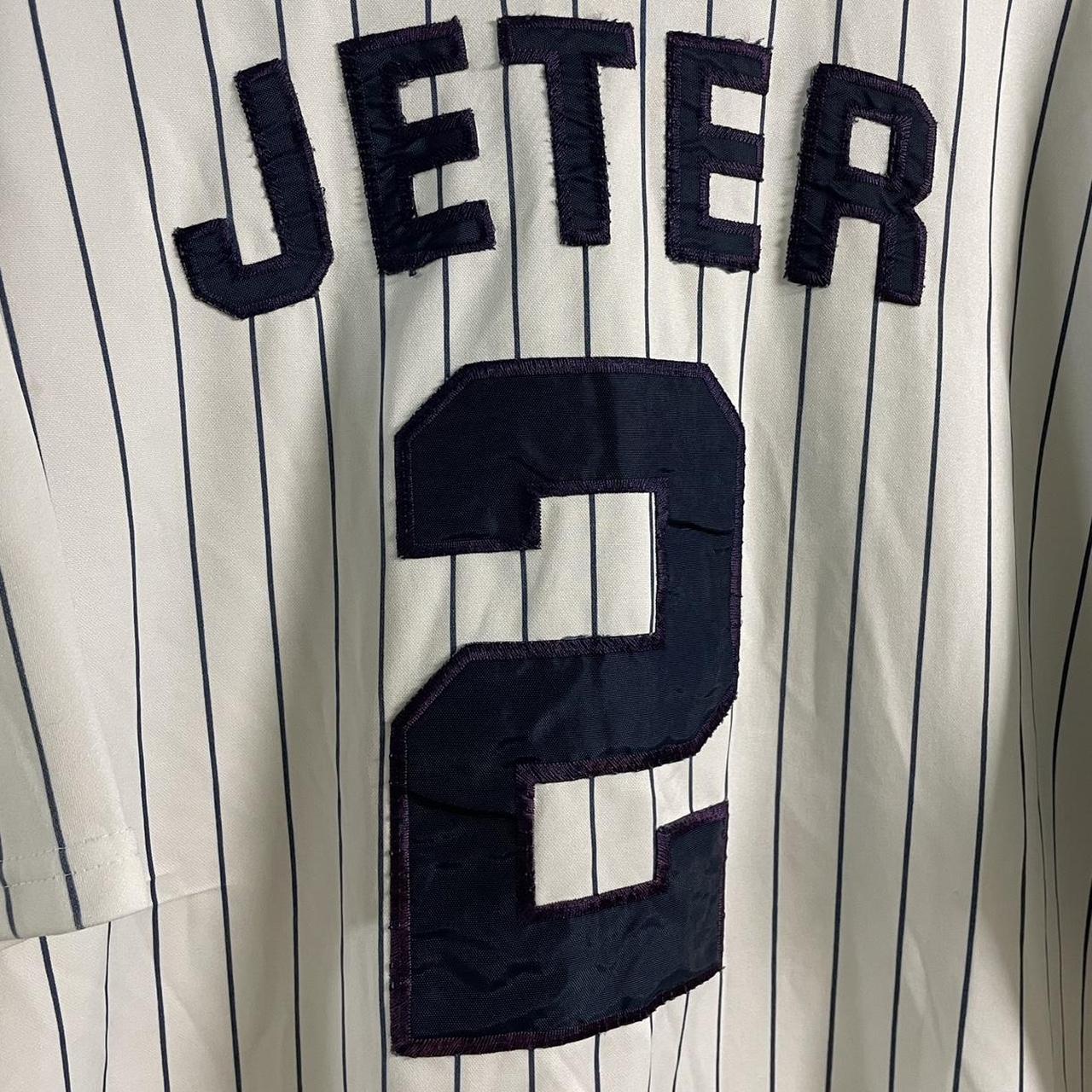 Vintage 90's Derek Jeter jersey Majestic made in USA - Depop