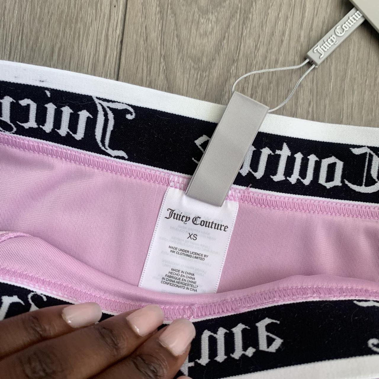 Juicy couture velvet pink thong Depop