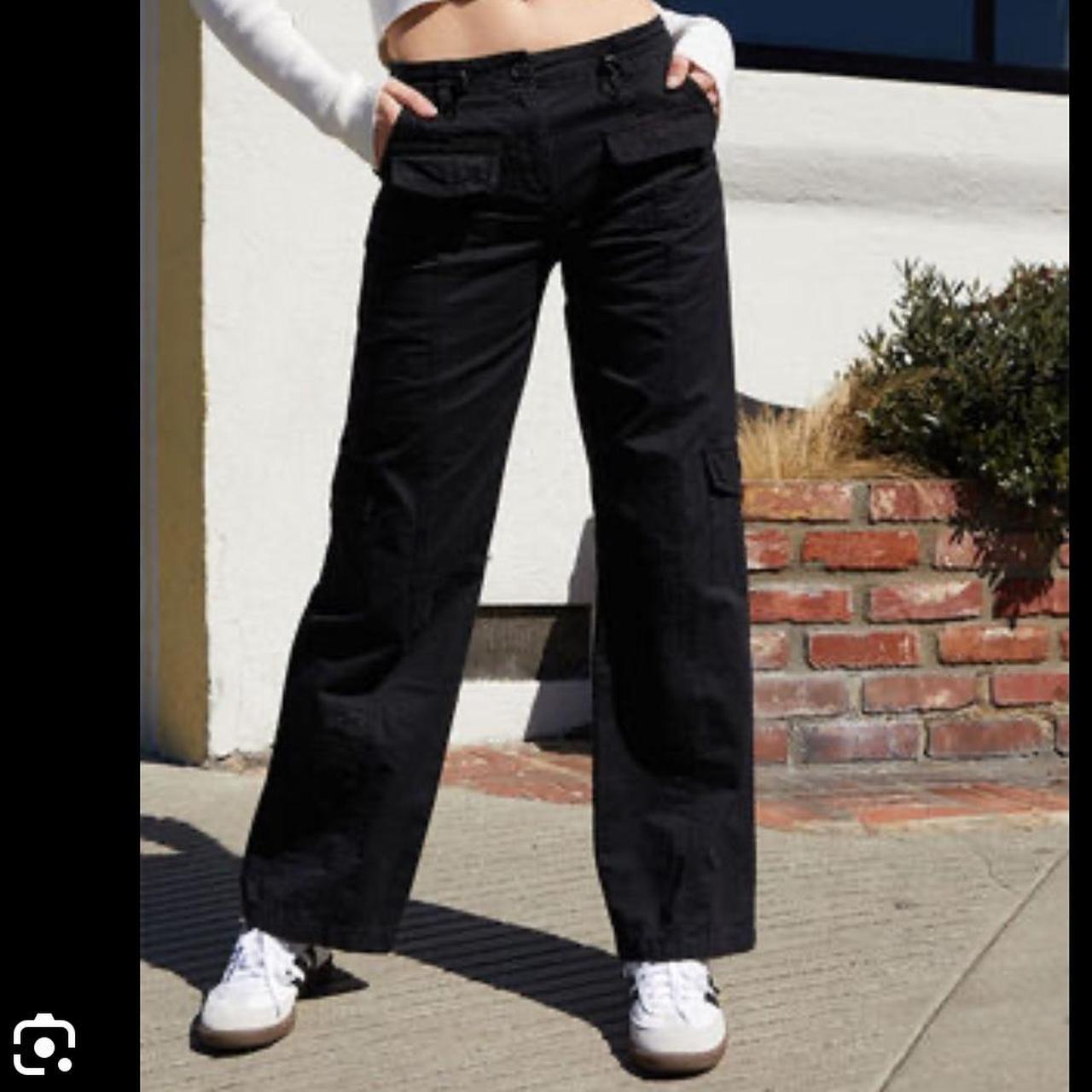 brandy melville kim pants in black one size fits... Depop